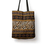 Cameroon Cheetah Toghu Pattern Tote Bag