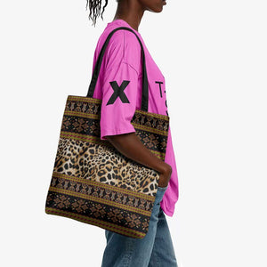Cameroon Cheetah Toghu Pattern Tote Bag