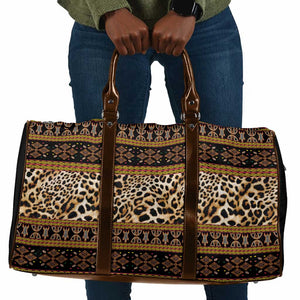 Cameroon Cheetah Toghu Pattern Travel Bag