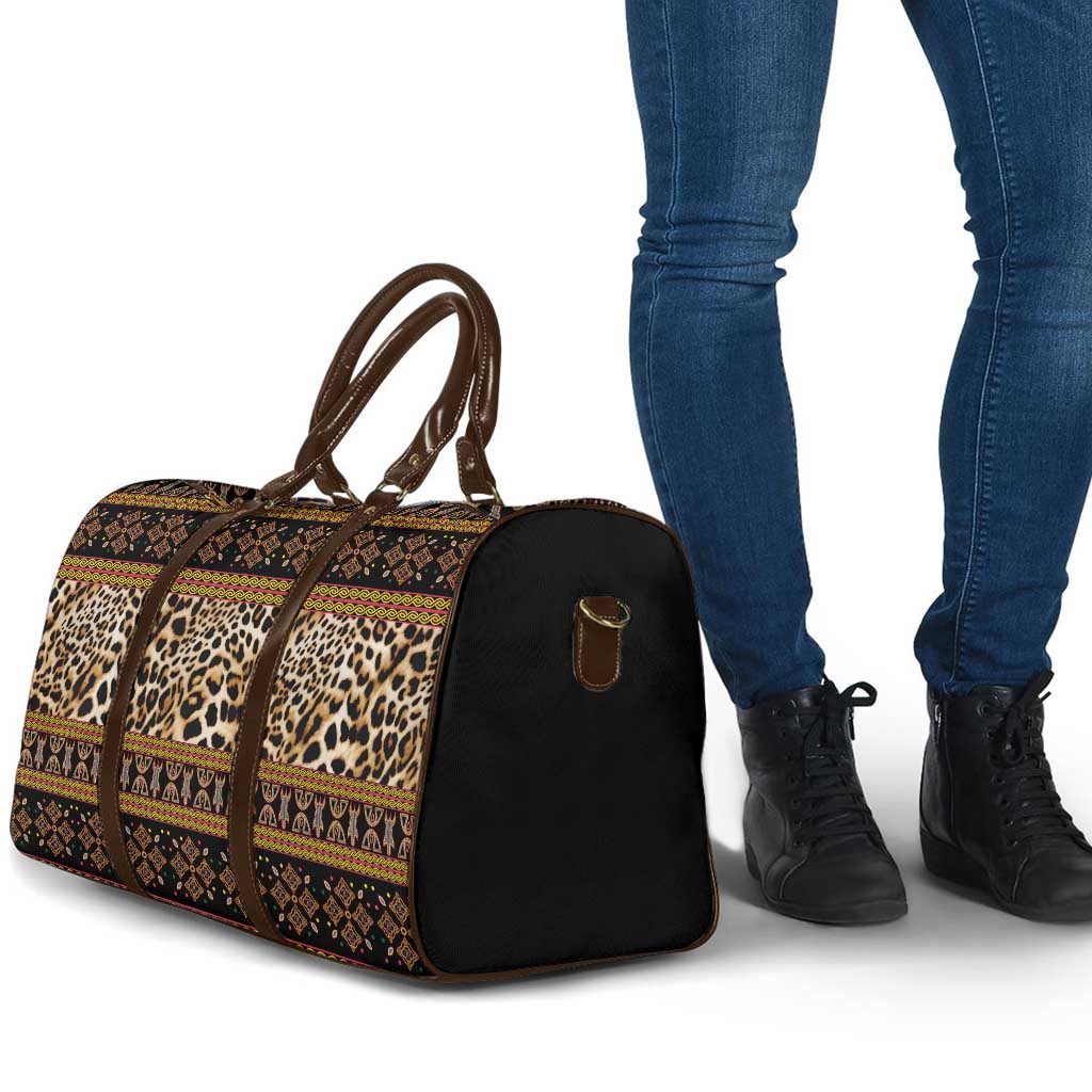 Cameroon Cheetah Toghu Pattern Travel Bag