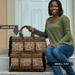 Cameroon Cheetah Toghu Pattern Travel Bag