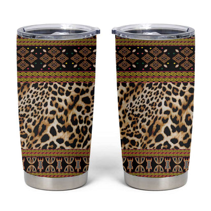 Cameroon Cheetah Toghu Pattern Tumbler Cup