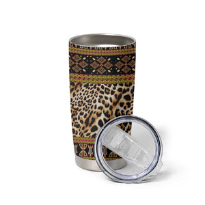 Cameroon Cheetah Toghu Pattern Tumbler Cup