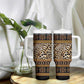 Cameroon Cheetah Toghu Pattern Tumbler With Handle