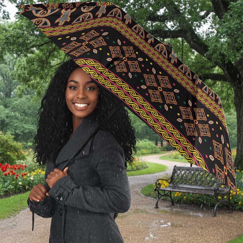 Cameroon Cheetah Toghu Pattern Umbrella