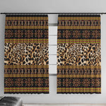 Cameroon Cheetah Toghu Pattern Window Curtain