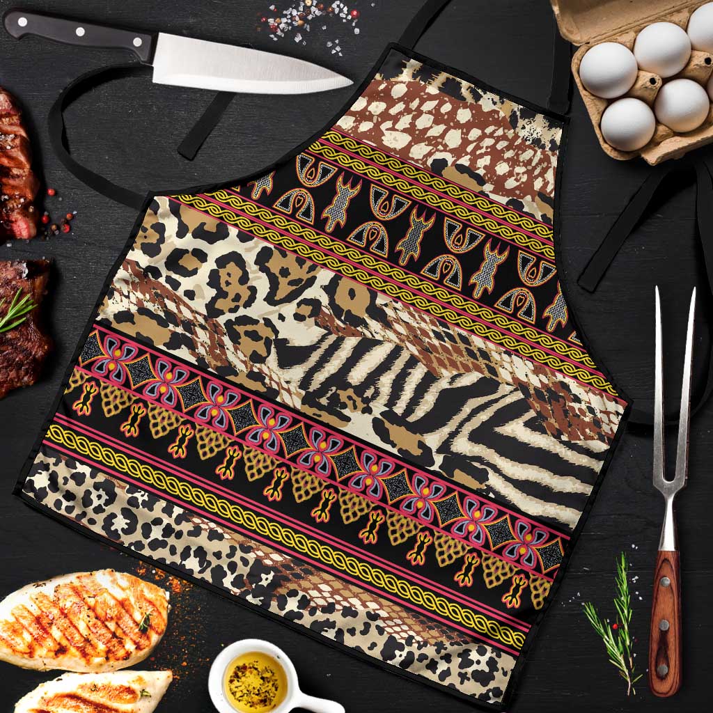 Cameroon Toghu Apron Wild Animal Skins Seamless Pattern