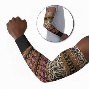 Cameroon Toghu Arm Sleeves Wild Animal Skins Seamless Pattern