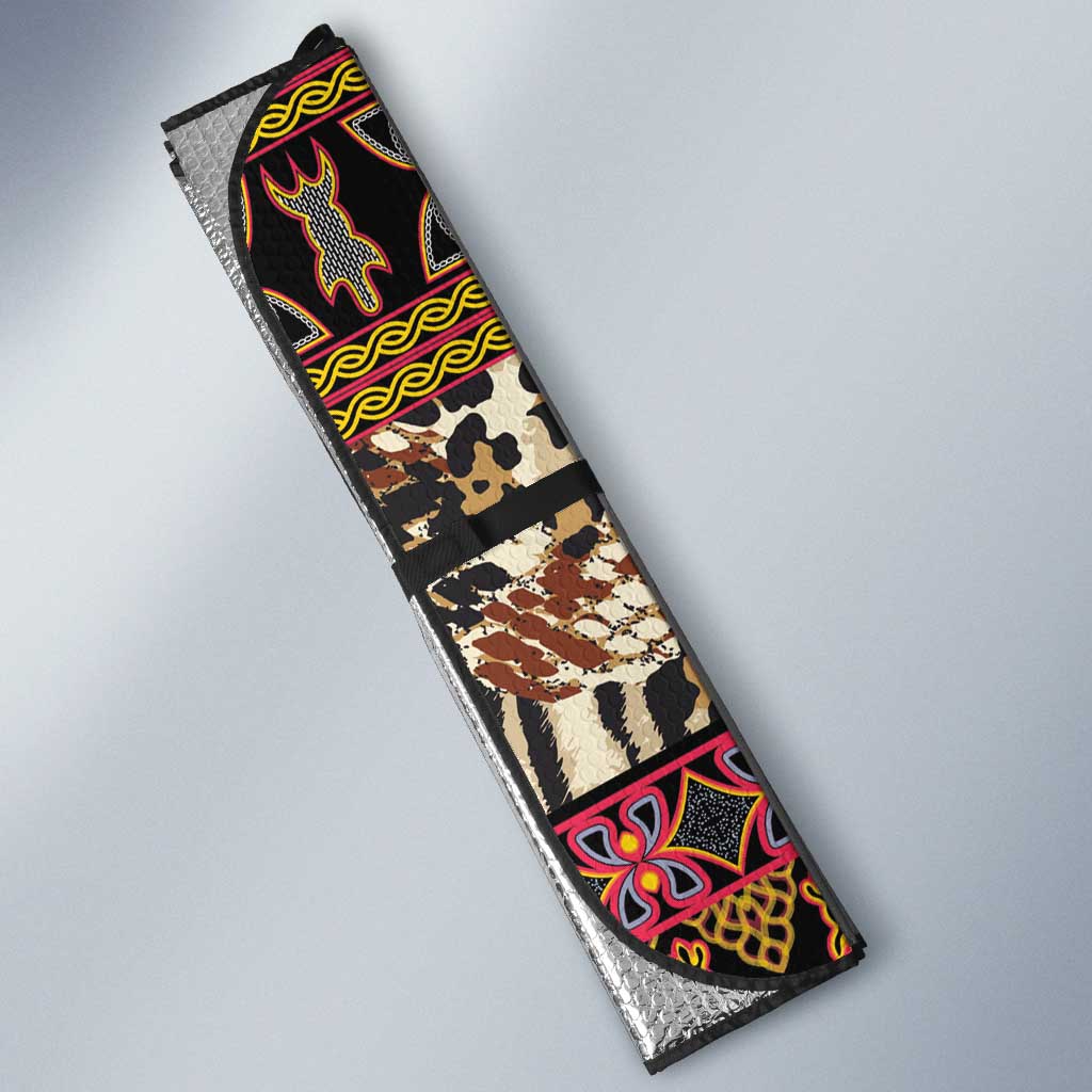Cameroon Toghu Auto Sun Shade Wild Animal Skins Seamless Pattern
