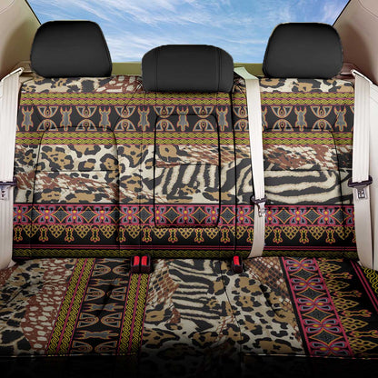 Cameroon Toghu Back Car Seat Cover Wild Animal Skins Seamless Pattern