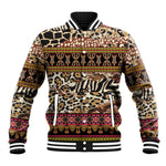 Cameroon Toghu Baseball Jacket Wild Animal Skins Seamless Pattern