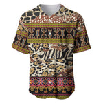 Cameroon Toghu Baseball Jersey Wild Animal Skins Seamless Pattern