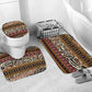 Cameroon Toghu Bathroom Set Wild Animal Skins Seamless Pattern