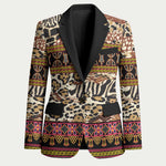 Cameroon Toghu Blazer Wild Animal Skins Seamless Pattern
