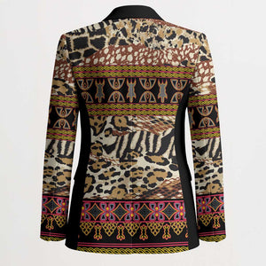 Cameroon Toghu Blazer Wild Animal Skins Seamless Pattern