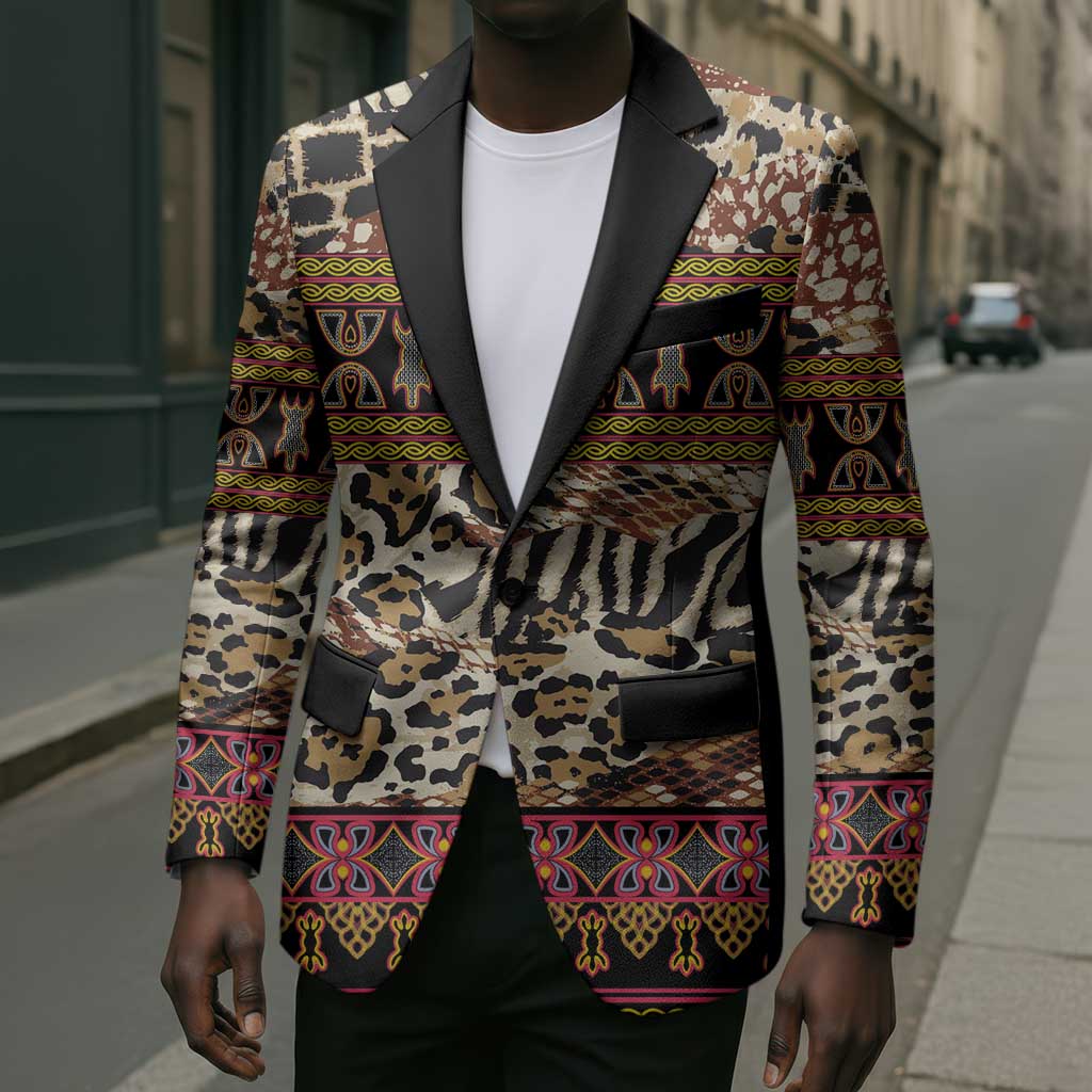 Cameroon Toghu Blazer Wild Animal Skins Seamless Pattern