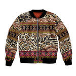 Cameroon Toghu Bomber Jacket Wild Animal Skins Seamless Pattern