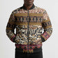 Cameroon Toghu Bomber Puffer Jacket Wild Animal Skins Seamless Pattern