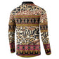 Cameroon Toghu Button Sweatshirt Wild Animal Skins Seamless Pattern