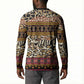 Cameroon Toghu Button Sweatshirt Wild Animal Skins Seamless Pattern