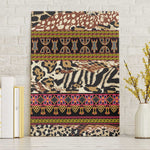 Cameroon Toghu Canvas Wall Art Wild Animal Skins Seamless Pattern