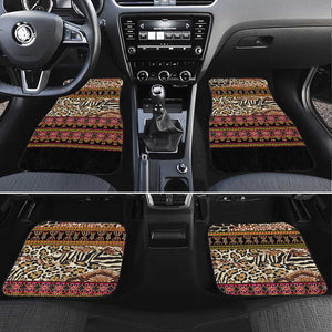Cameroon Toghu Car Mats Wild Animal Skins Seamless Pattern