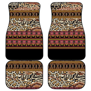 Cameroon Toghu Car Mats Wild Animal Skins Seamless Pattern