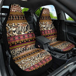 Cameroon Toghu Car Seat Cover Wild Animal Skins Seamless Pattern