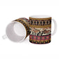 Cameroon Toghu Ceramic Mug Wild Animal Skins Seamless Pattern