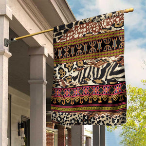 Cameroon Toghu Garden Flag Wild Animal Skins Seamless Pattern