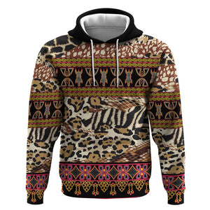 Cameroon Toghu Hoodie Wild Animal Skins Seamless Pattern