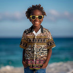 Cameroon Toghu Kid Hawaiian Shirt Wild Animal Skins Seamless Pattern