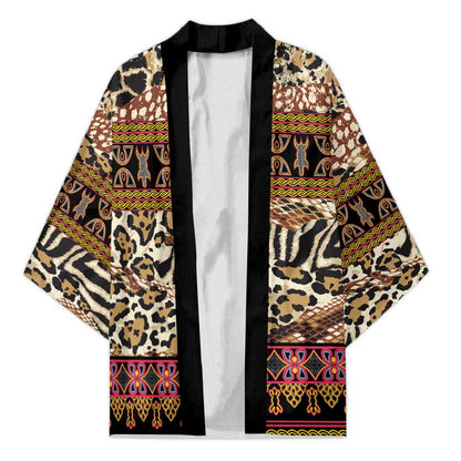 Cameroon Toghu Kimono Wild Animal Skins Seamless Pattern