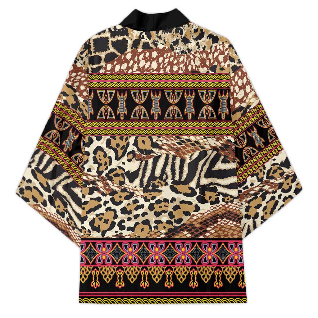 Cameroon Toghu Kimono Wild Animal Skins Seamless Pattern