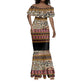 Cameroon Toghu Mermaid Dress Wild Animal Skins Seamless Pattern
