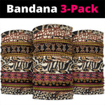 Cameroon Toghu Neck Gaiter Wild Animal Skins Seamless Pattern