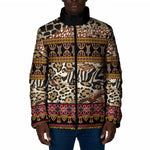 Cameroon Toghu Padded Jacket Wild Animal Skins Seamless Pattern
