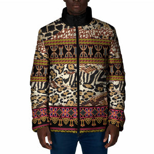 Cameroon Toghu Padded Jacket Wild Animal Skins Seamless Pattern