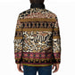 Cameroon Toghu Padded Jacket Wild Animal Skins Seamless Pattern