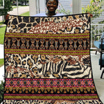 Cameroon Toghu Quilt Wild Animal Skins Seamless Pattern
