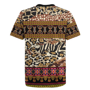 Cameroon Toghu Rugby Jersey Wild Animal Skins Seamless Pattern