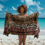 Cameroon Toghu Sarong Wild Animal Skins Seamless Pattern