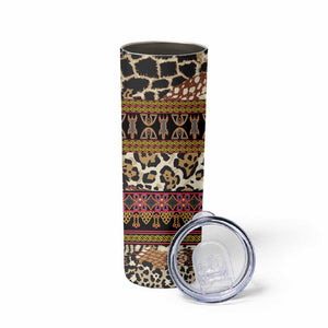 Cameroon Toghu Skinny Tumbler Wild Animal Skins Seamless Pattern