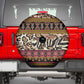Cameroon Toghu Spare Tire Cover Wild Animal Skins Seamless Pattern