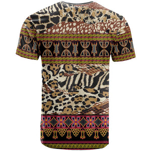 Cameroon Toghu T shirt Wild Animal Skins Seamless Pattern