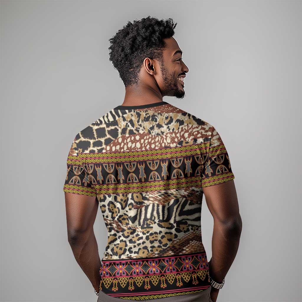 Cameroon Toghu T shirt Wild Animal Skins Seamless Pattern