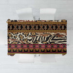 Cameroon Toghu Tablecloth Wild Animal Skins Seamless Pattern