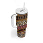 Cameroon Toghu Tumbler With Handle Wild Animal Skins Seamless Pattern