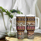 Cameroon Toghu Tumbler With Handle Wild Animal Skins Seamless Pattern