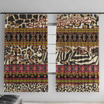 Cameroon Toghu Window Curtain Wild Animal Skins Seamless Pattern